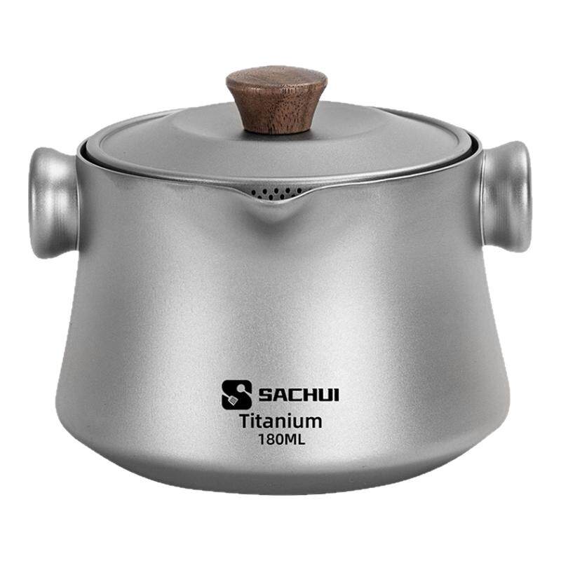 Pure titanium portable travel cup camping tea set