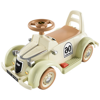 New children's electric car baby four-wheel car male and female children baby remote control toy car can sit in a classic car