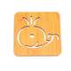 Wooden cartoon heat insulation mat dining table anti-slip tea cup