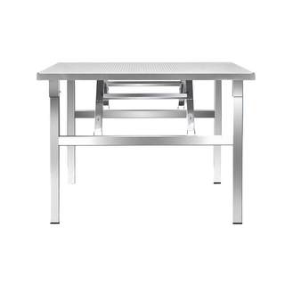 不锈钢折叠桌便携式可折叠露营野餐烧烤桌摆摊夜市免安装小方桌