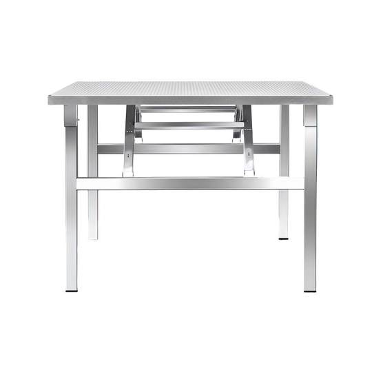 不锈钢折叠桌便携式可折叠露营野餐烧烤桌摆摊夜市免安装小方桌