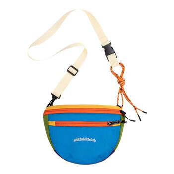 Wcc color-blocking japanese trendy outdoor sports crossbody waist bag