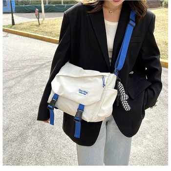 Men's crossbody bags trendy brand ins work style japanese casual men's bags large capacity shoulder bags personalized postage bags trendy