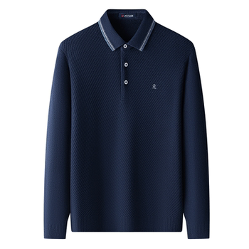 Montagut middle-aged men's embroidered cashmere sweater Montagut middle-aged men's embroidered cashmere sweater