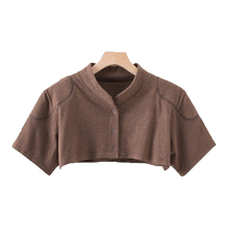 Shoulder pads for women velvet vest for sleeping shoulder circumference cold protection for postpartum women cervical vertebrae warmth all-season shawl YF