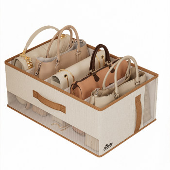 Bag storage artifact dustproof wardrobe placing rack