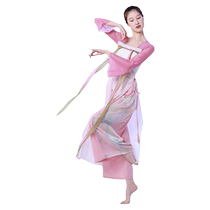 Fubo classical dance clothing womens practice clothing elegant Han clothing chest-length performance clothing body rhyme gauze Chinese dance performance clothing
