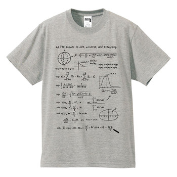 Physics Formula Short Sleeve T-shirt Ultimate Answer 42 Answers to the origin of life introduction to Science and Engineering Manuscript ຝ້າຍບໍລິສຸດຜູ້ຊາຍແລະແມ່ຍິງ