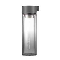 LocknLock tea cup double-layer heat-resistant glass water cup for making tea gradient color cup for men and women creative gift giving 482