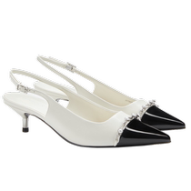 CHARLESKEITH summer womens shoes CK1-61720161 fashionable patent leather pointed toe stiletto sandals for women