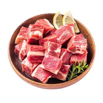 Xianluoji imported raw cut grain-fed beef brisket cubes