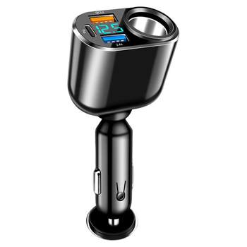 Car multifunctional one to two dual car charger points