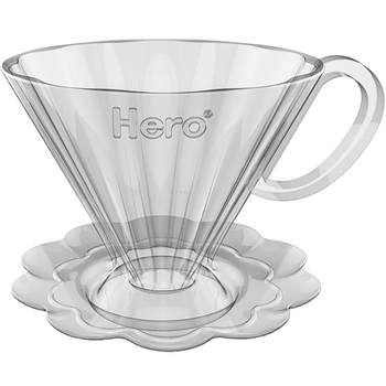 Hero hero mirror PCTG coffee filter cup hand-brewed coffee pot filter drip filter pot hand-brewed coffee pot set