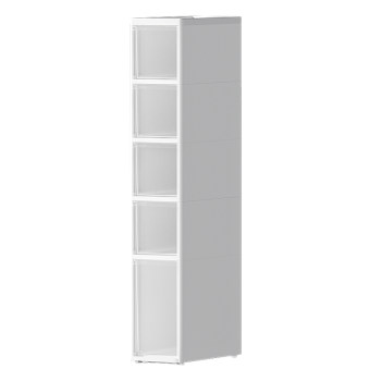 Seamless storage rack kitchen floor-standing multi-layer ultra-narrow style household side storage cabinet multi-function storage cabinet