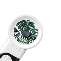 High-definition magnifying glass for repair high-power handheld electronic repair special magnifying glass 40 times 30 times welding repair circuit board 100 times high-definition ic chip engineer home appliances with LED lights