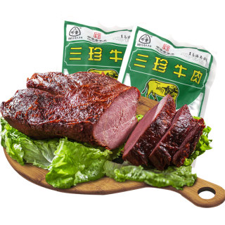 三珍斋五香酱牛肉100gX2袋真空包装即食熟食卤牛肉零食乌镇特产