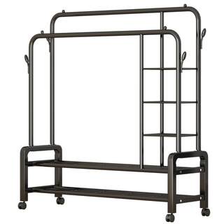 Floor-standing and removable clothes hanger