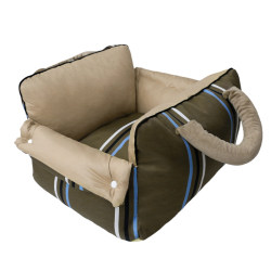 Qiao Dog Bed Is a Four-Season Universal Pet Car Bed for Outings, Suitable for Small Dogs Like Bichon Frise, Waterproof, Removable and Washable, with a Cooling Feel