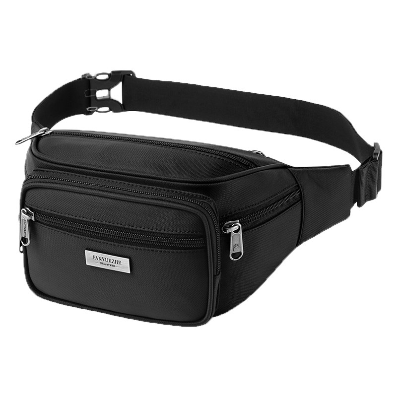 Multifunctional outdoor sports crossbody men's waist bag for summer travel waterproof wear-resistant large capacity cash collection work