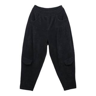 雪尼尔加绒哈伦裤女休闲裤2025冬季新品加厚老爹裤灯芯绒外穿棉裤