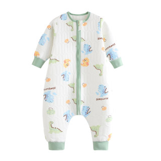 Children's autumn and winter three-layer quilted sleeping bag