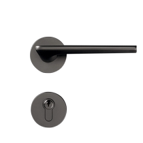 Famous door silent door lock household indoor wooden door lock complete set of bedroom room bathroom magnetic lock body modern and simple