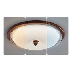 New Chinese-Style Ceiling Lamp, Chinese Retro Style Master Bedroom Lamp, New Solid Wood Mid-Century Wabi-Sabi Style Study Room Atmosphere Lamp