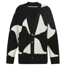DEEP BREATH Take a deep breath brother is really good. Silhouette color matching mid-length knitted cardigan jacket A401043