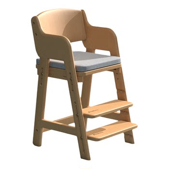 Japanese aooboy children's dining chair all solid wood