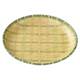 Imitation bamboo woven plate hot pot side dishes snack plate cold dish plate