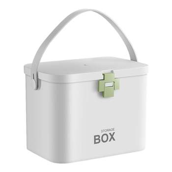 Double-layer medicine box home appliances, large capacity, multi-layer medicine box, full set of emergency medical medical medicine storage box
