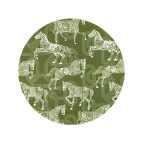 (Self-operated) KENZAKI Kenzaki carpet bedroom living room 2024 new bedside green round carpet light luxury