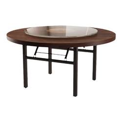 Large round table home 10-person dining table 12-person dining table middle turntable 2 meters hotel restaurant 15 solid wood large round tabletop