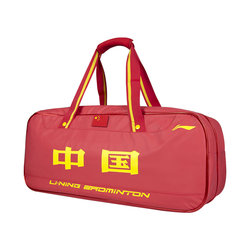 Lining Li-Ning Badminton Bag 2024 New Model Professional Abjq068 Handbag Large Capacity Chinese Red