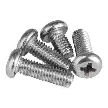 304 cross round head machine screws