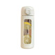 Beautiful girl's straw glass cup is compact and portable