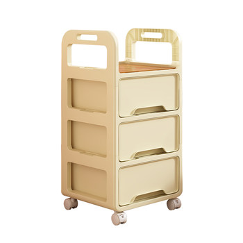 Baby supplies storage rack snack cabinet trolley living room mobile bedside baby multi-layer drawer storage and feeding table