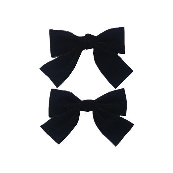 Pink Kim Ji-soo's same style velvet bangs internet celebrity hairpin