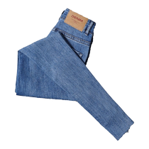 Bleu jeans femme 2024 printemps automne nouvel écran haut niveau taille mince en forme mince 90% collants élastiques dhiver en forme