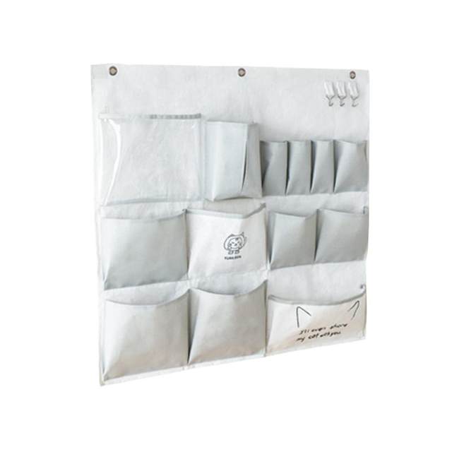 Round book wall-mounted storage bag dormitory storage artifact