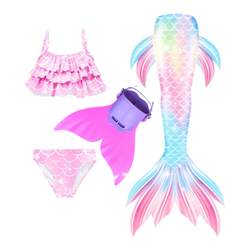 ຊຸດລອຍນ້ຳເດັກນ້ອຍ mermaid tail public swim baby mermaid costume girls split flippers girls hot spring swimsuit bottoms