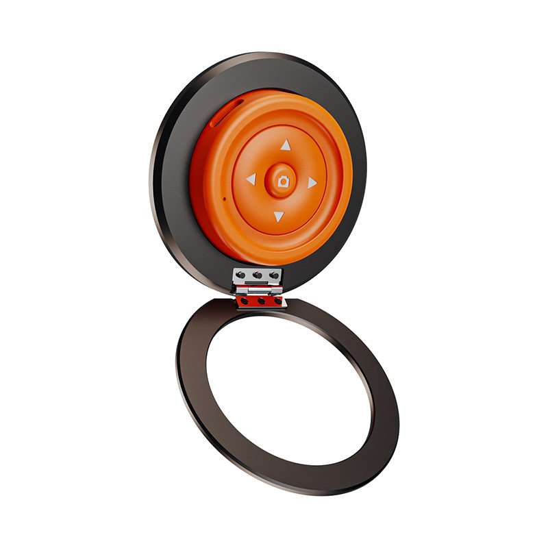 Jingflash magnetic mobile phone holder magsafe zinc alloy portable lazy artifact remote control selfie drama e-book page turning ring desktop mini travel multi-functional photo vlog artifact