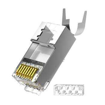 Category 6a pure copper shielded crystal head cat6a network