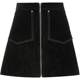 ONLY Big Pocket A-Line Leather Skirt Short Skirt