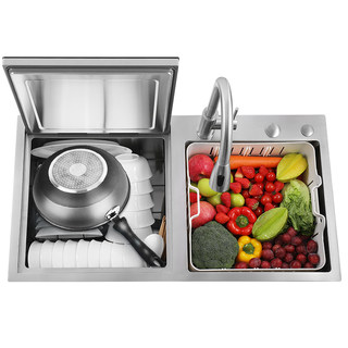 碟美x5集成水槽洗碗机一体消毒柜大容量嵌入式全自动家用超声波洗