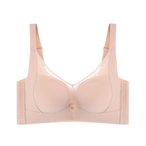 Tingmei Summer Thin Small Breasts Gathering Up Bra Womens Tops Anti-sag Seamless Cup Side Breast Retention Bra