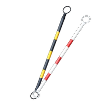 Thickened road cone telescopic connecting rod reflective isolation pole pvc rubber road cone warning pole lane separation safety red and white pole