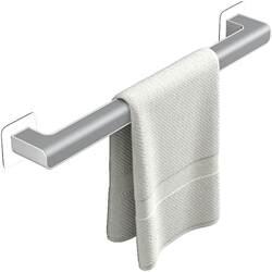 Towel Rack, No-Drill Bathroom Suction Cup Hanger, Bath Towel Rack, Simple and Creative Wall-Mounted Single Rod Storage Rack