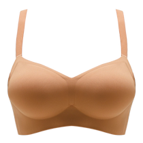 Cartoon breast expansion bra for women with small breasts flat chest push-up no rims traceless large fixed cup bra thickening