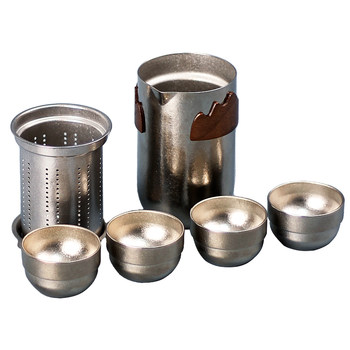 2025 new pure titanium travel tea set portable storage bag